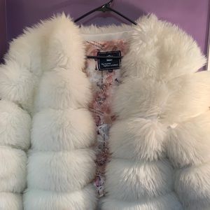 Faux fur coat